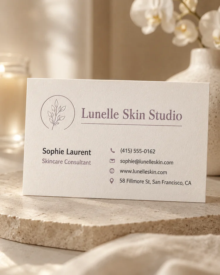 Business Card AI result example 10