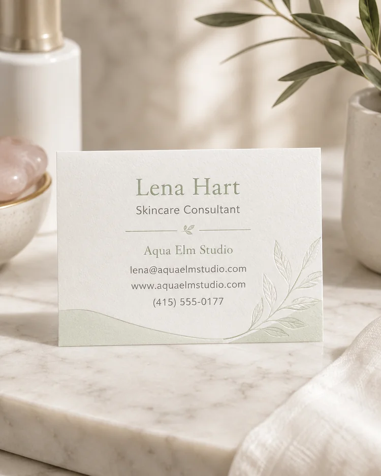 Business Card AI result example 15
