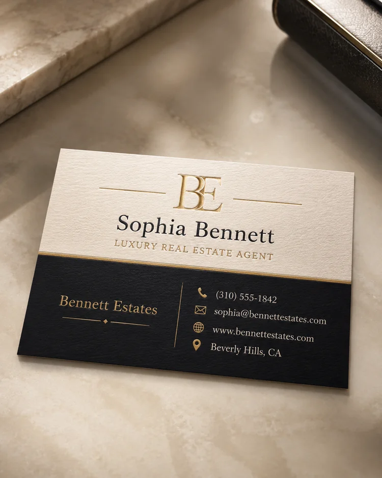 Business Card AI result example 16