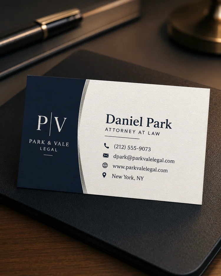Business Card AI result example 17