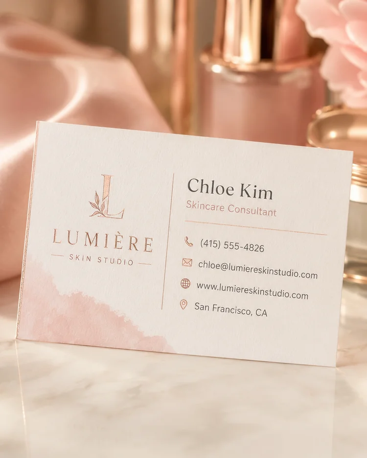 Business Card AI result example 20