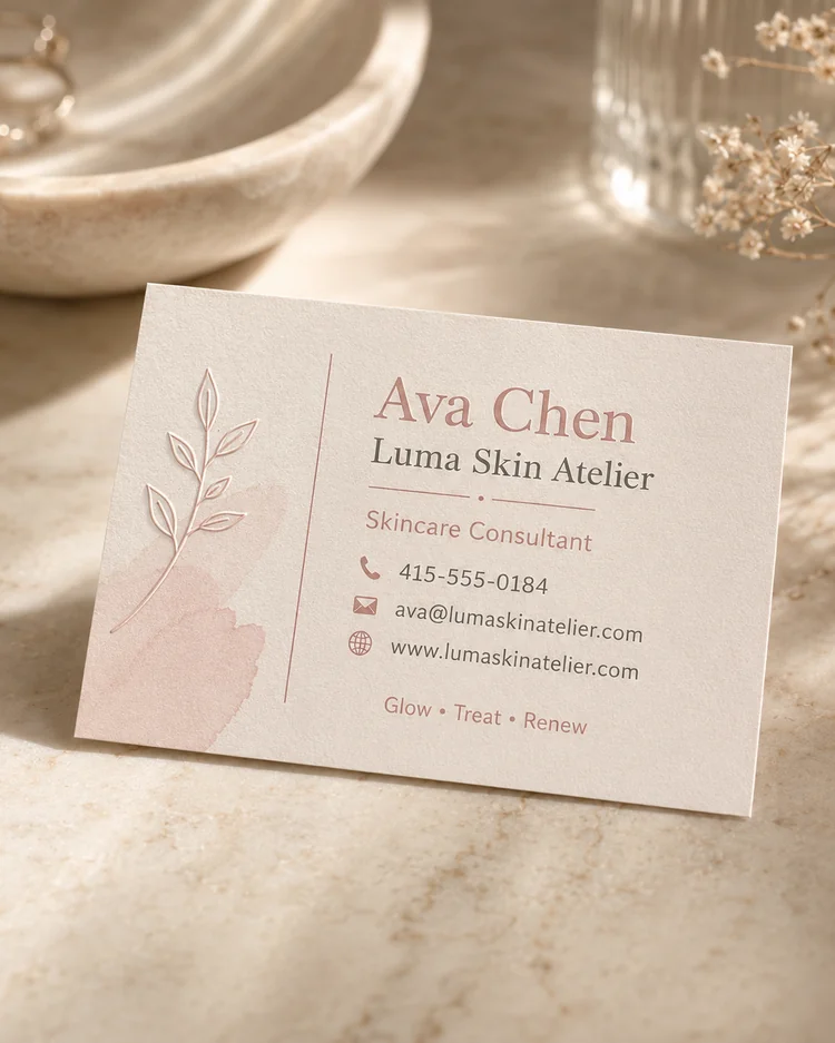 Business Card AI result example 5