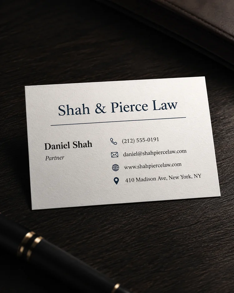 Business Card AI result example 7