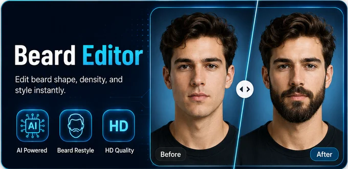 Beard Editor before and after example