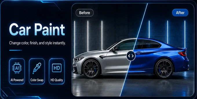 Car Paint before and after example