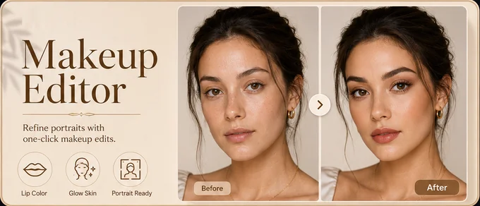 Makeup Editor before and after example