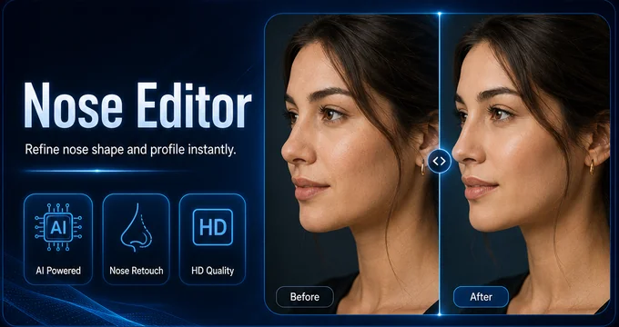 Nose Editor before and after example