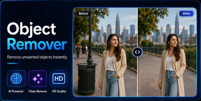 Object Remover before and after example
