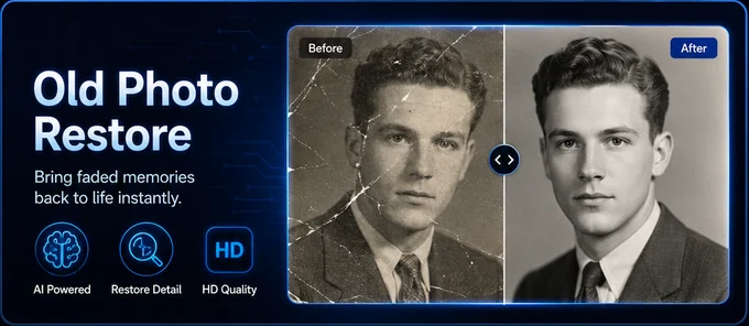 Old Photo Restore before and after example