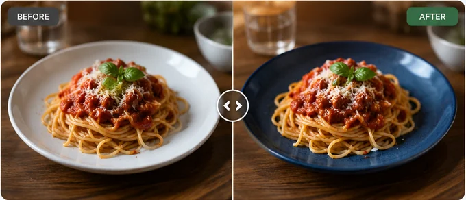 Plate Change before and after example