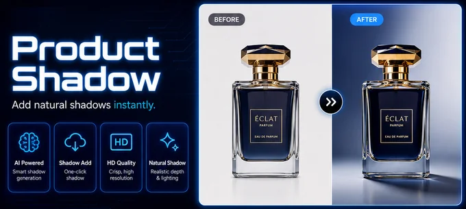 Product Shadow before and after example