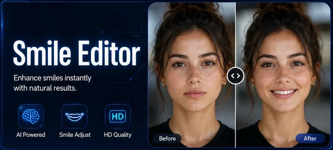 Smile Editor before and after example