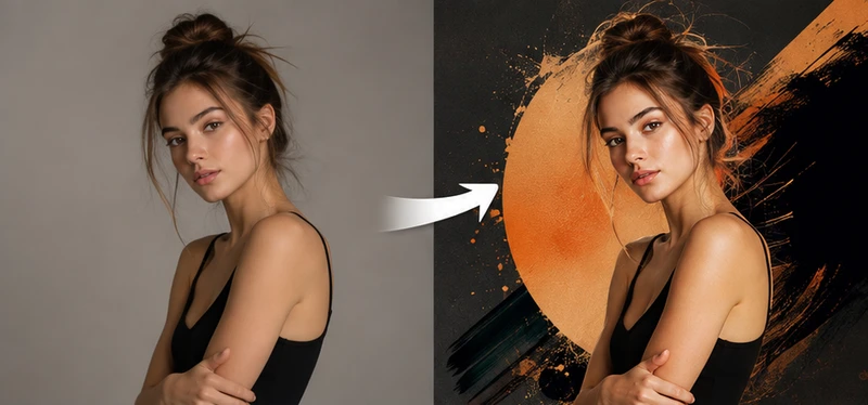 Poster Maker before and after example
